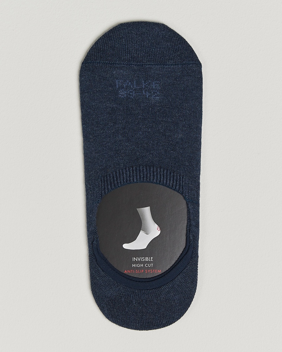 Herre | Ankelsokker | Falke | Casual High Cut Sneaker Socks Navy Melange