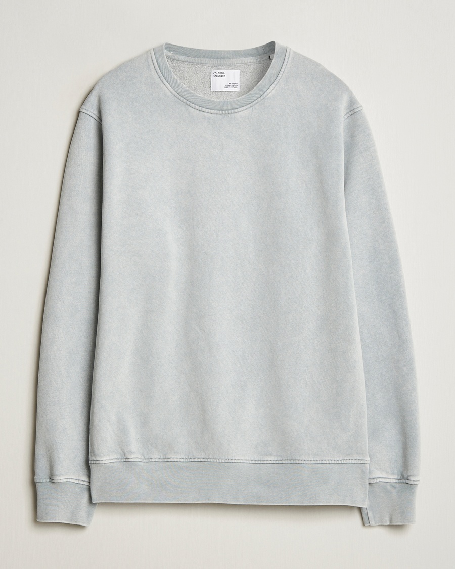 Herre | Grå gensere | Colorful Standard | Classic Organic Crew Neck Sweat Faded Grey