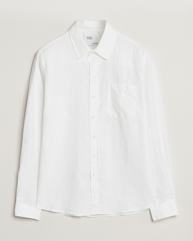 Herre | Nye produktbilder | Colorful Standard | Garment Dyed Linen Shirt Optical White