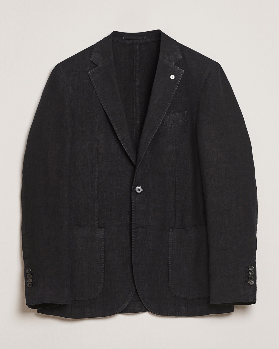 Herre | Avdelinger | L.B.M. 1911 | Jack Regular Fit Linen Blazer Black