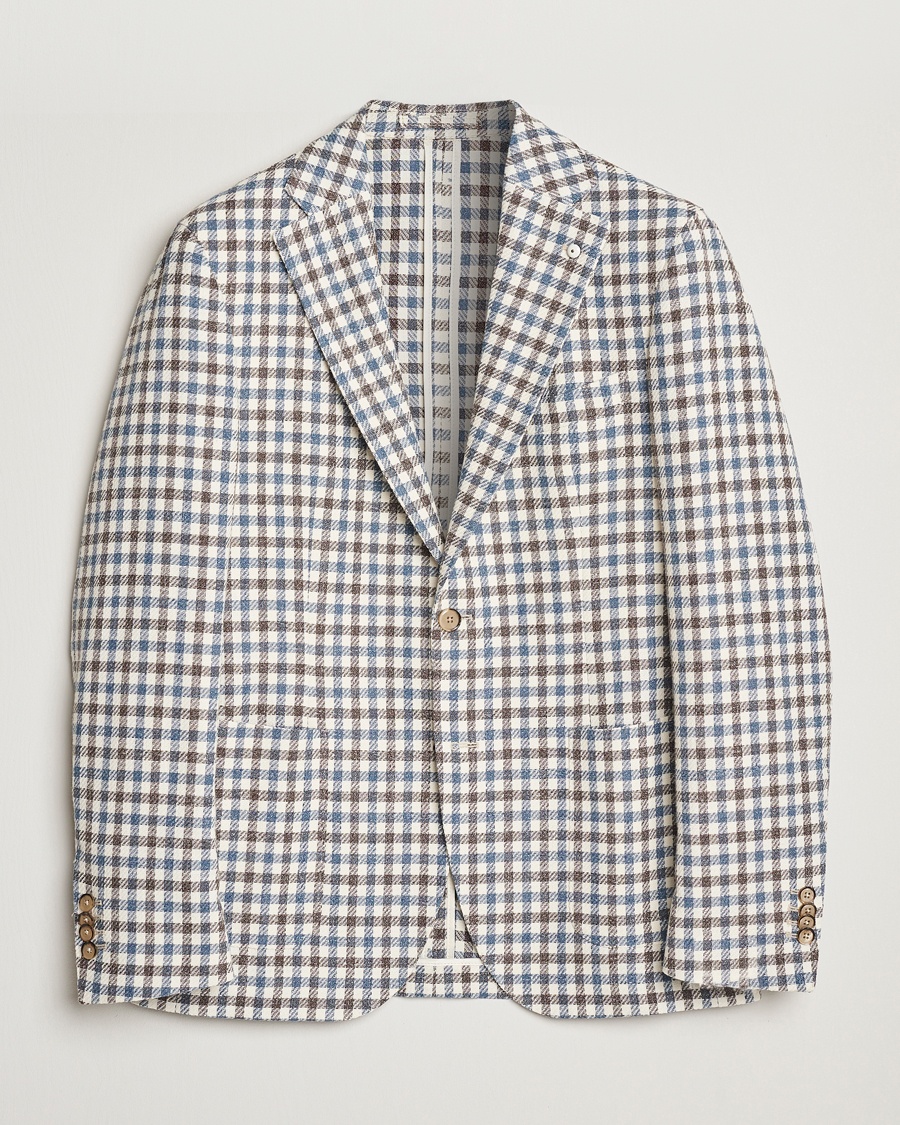 Herre | Klær | L.B.M. 1911 | Jack Regular Fit Checked Blazer Blue/Brown
