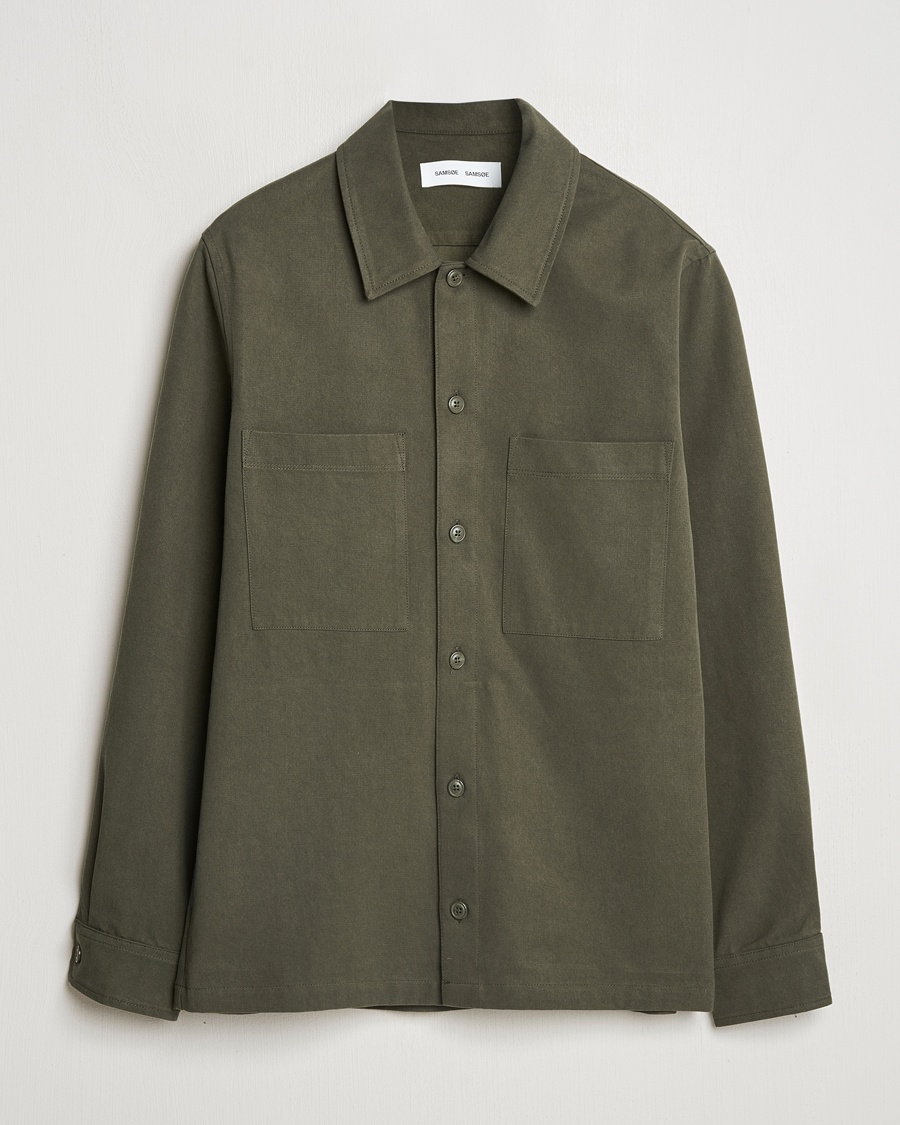 Samsøe Samsøe Sataka Overshirt Forest Night – Grønn