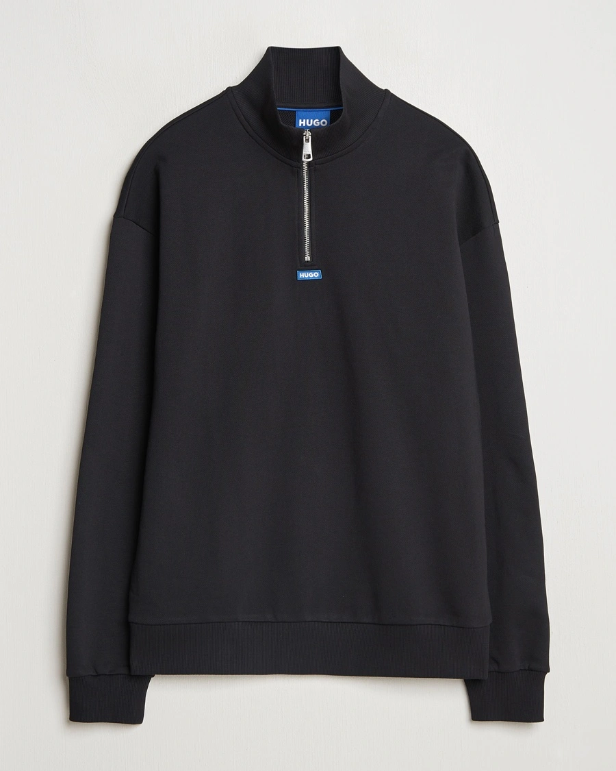 Herre | Gensere | HUGO | Neeler Half Zip Sweatshirt Black