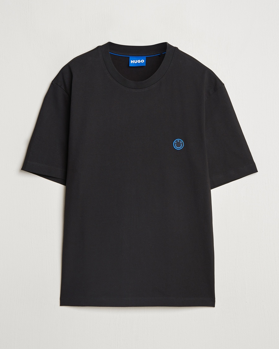 Herre | T-Shirts | HUGO | Niley Smiley Logo T-Shirt Black