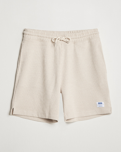 Herre | Shorts | HUGO | Nuwfallo Waffle Sweatshorts Open White