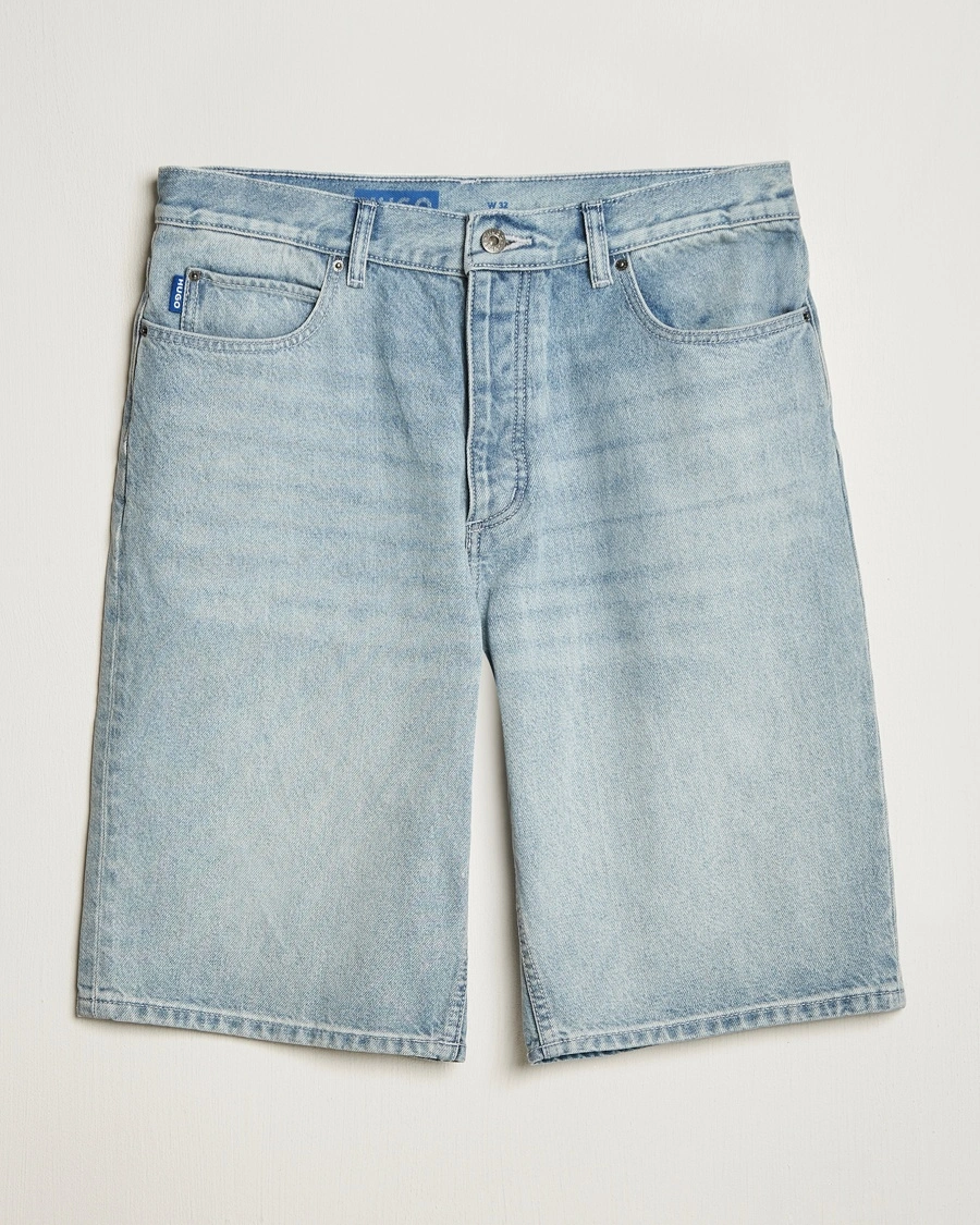Herre | Shorts | HUGO | Skate Denim Shorts Light Blue