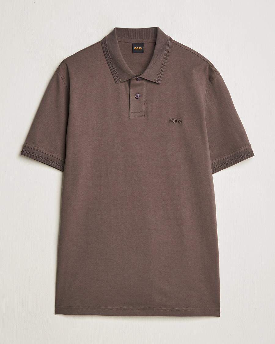 Herre | Klær | BOSS ORANGE | Interlock Polo Open Brown