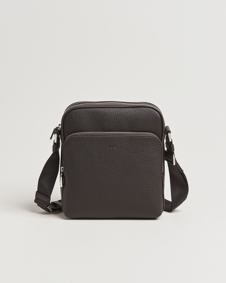 Herre | Vesker | BOSS BLACK | Crosstown Zip Bag Dark Brown