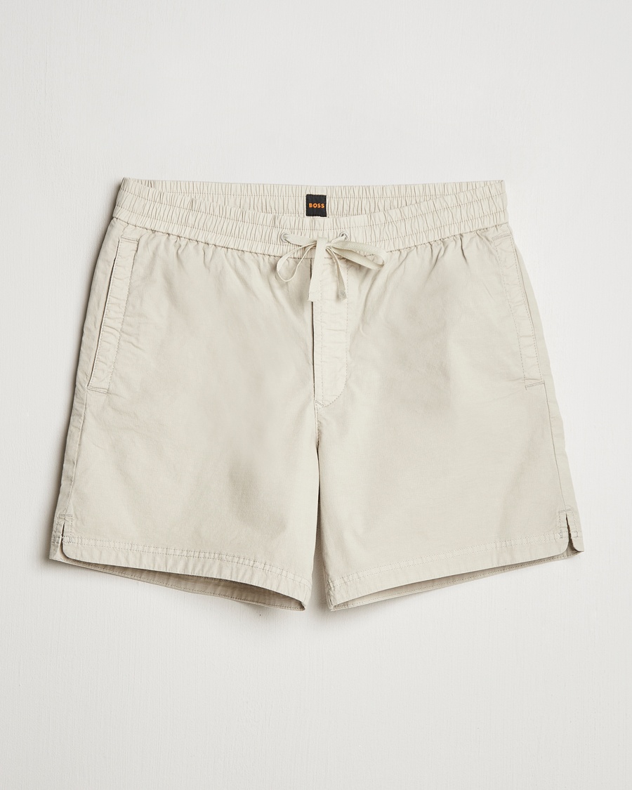 Herre | Shorts | BOSS ORANGE | Sandrew Drawstring Shorts Light Beige