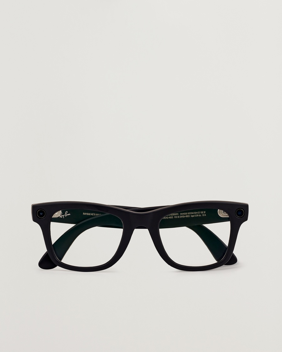 Herre | Firkantede solbriller | Ray-Ban | Wayfarer Meta 50 Sunglasses Matte Black