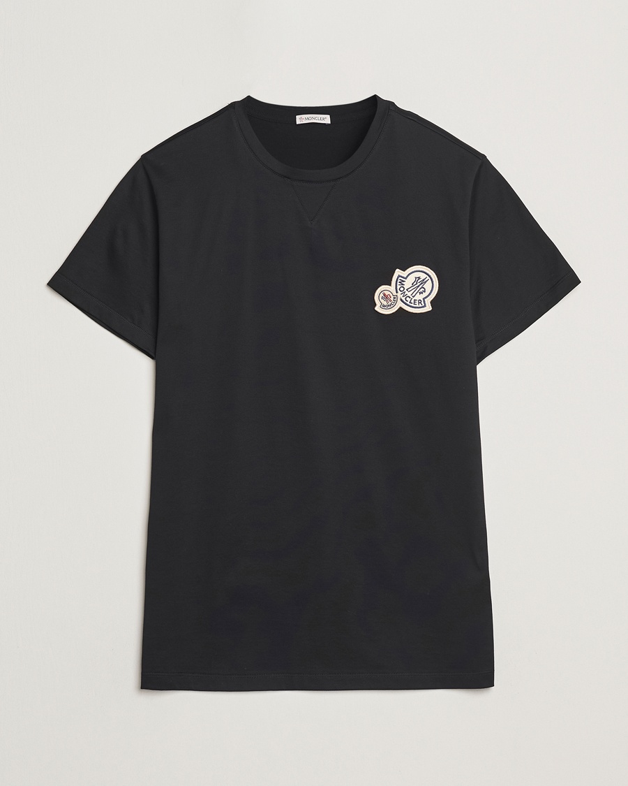 Moncler Double Logo T-Shirt Black – Svart