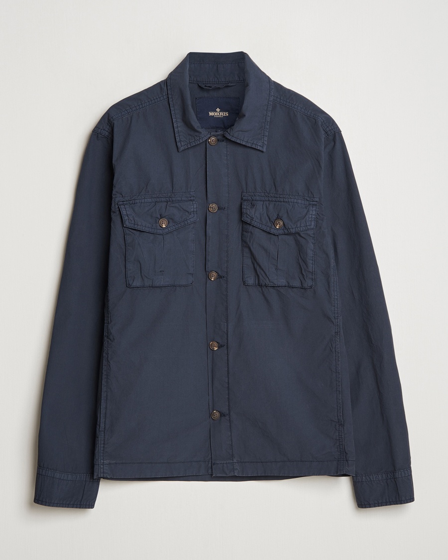 Herre | Overshirts | Morris | Harrison Shirt Jacket Navy