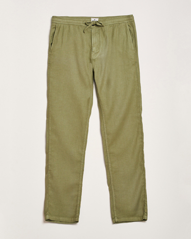 Herre | Business & Beyond - Casual | Morris | Fenix Linen/Cotton Trousers Olive