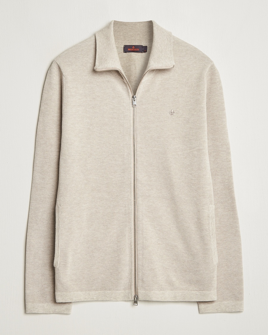 Herre | | Morris | Jake Zip Cardigan Khaki