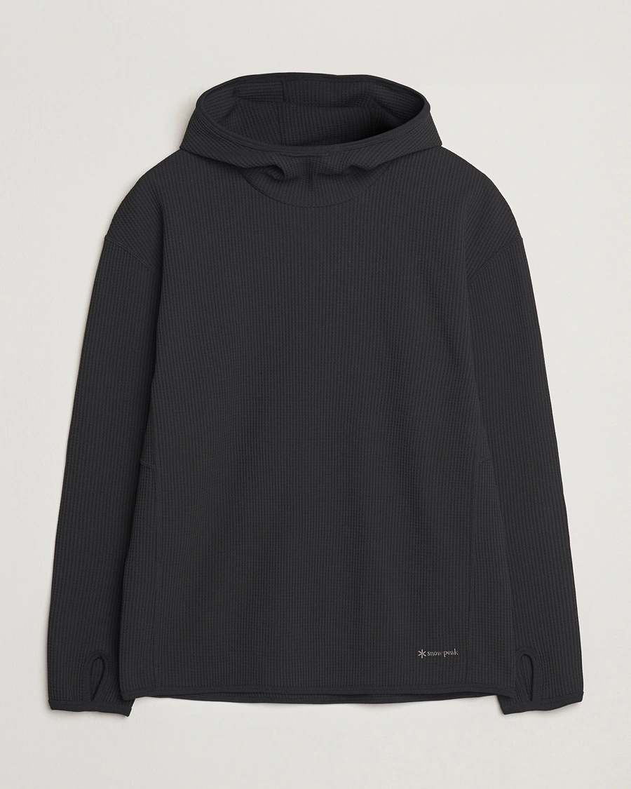 Herre | Gensere | Snow Peak | Dry Waffle Hoodie Black