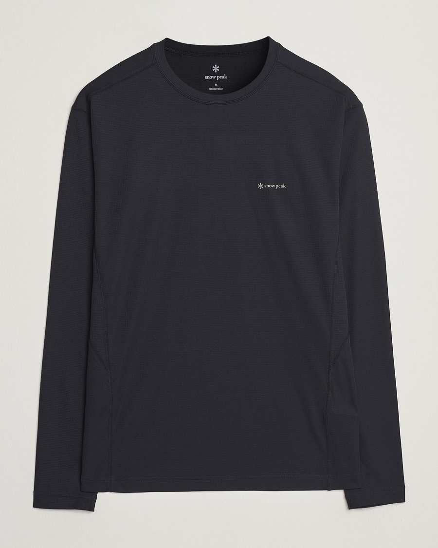 Herre | Funksjons T-shirts | Snow Peak | Power Dry Long Sleeve T-Shirt Black
