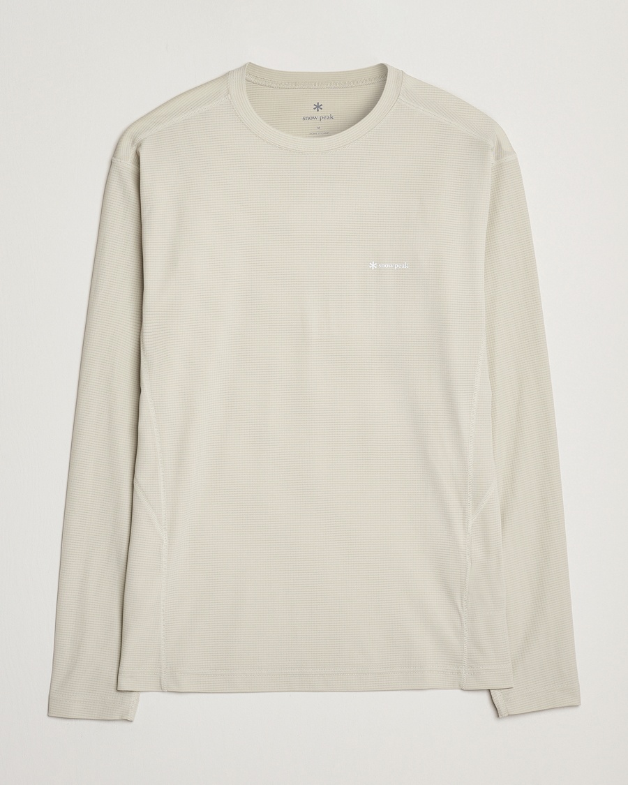 Herre | Klær | Snow Peak | Power Dry Long Sleeve T-Shirt Ivory