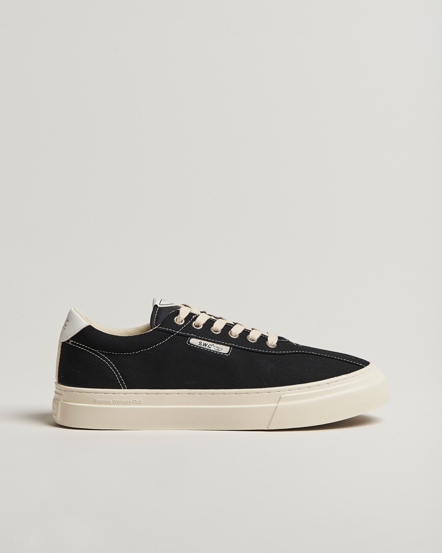 Herre | | Stepney Workers Club | Dellow 02 Cupsole Canvas Sneaker Black