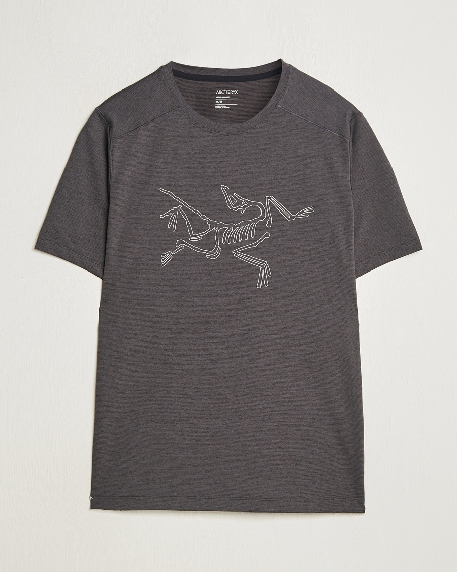 Herre | Arc'teryx | Arc'teryx | Cormac Bird Logo Crew Neck T-Shirt Black Heather
