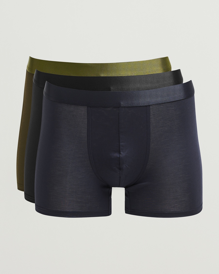 CDLP 3-Pack Boxer Briefs Black/Navy/Olive – Flerfarget