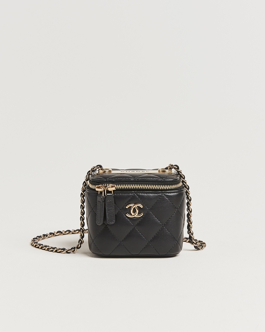 Herre | | Chanel Pre-Owned | Vanity Chain Shoulder Bag Lambskin Matelassé Black