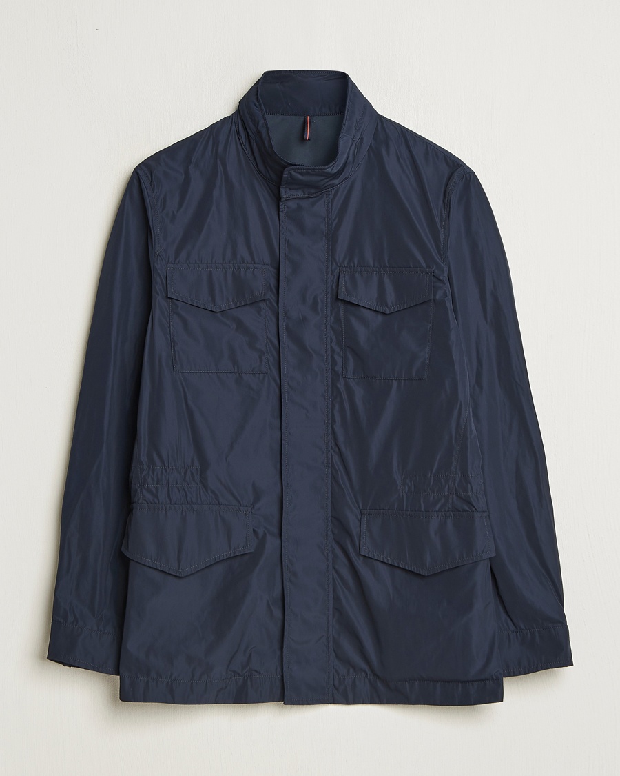 Herre | Incotex | Incotex | Technical Nylon Field Jacket Navy