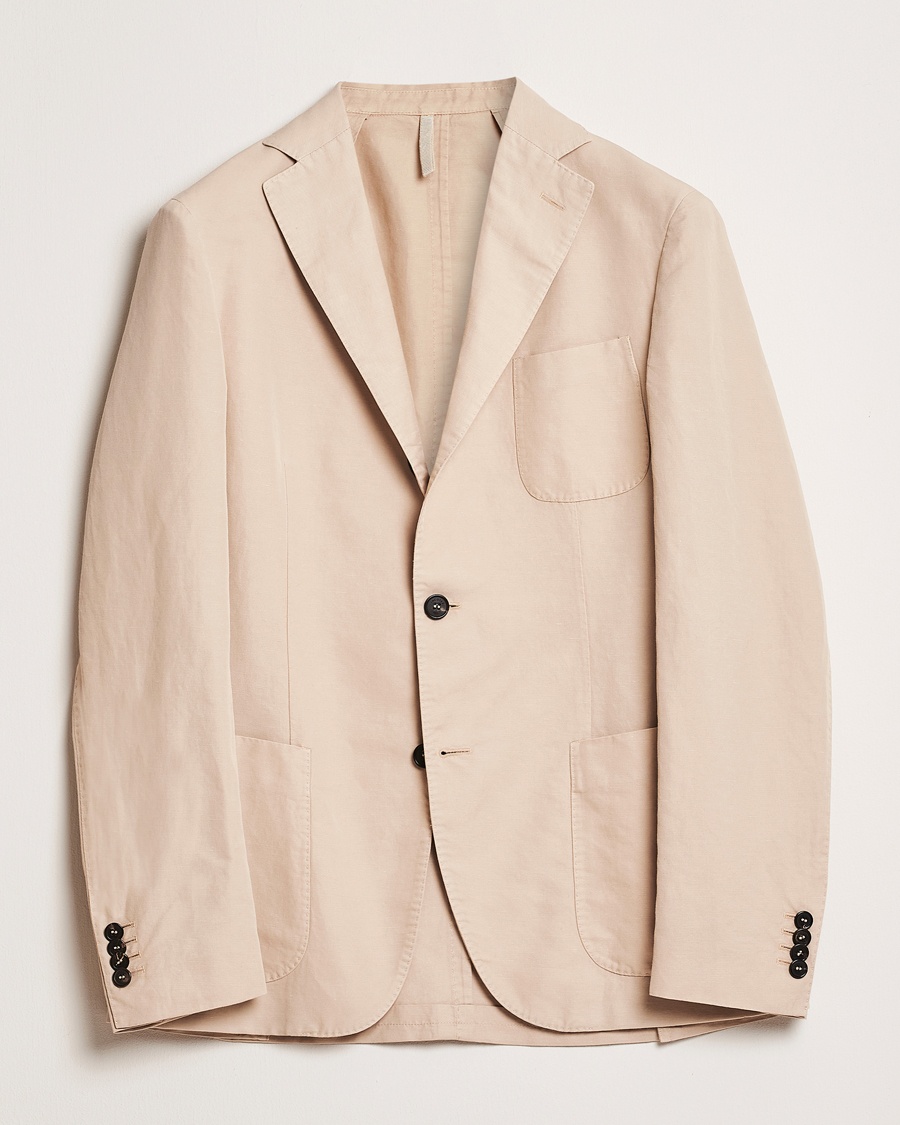 Herre | Incotex | Incotex | Unconstructed Chinolino Blazer Beige