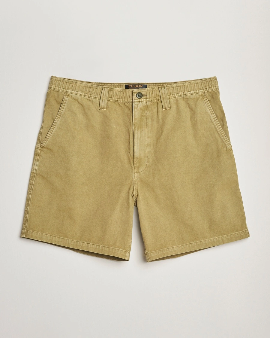Herre | Outdoor | Filson | Oakville Canvas Shorts Slate Olive