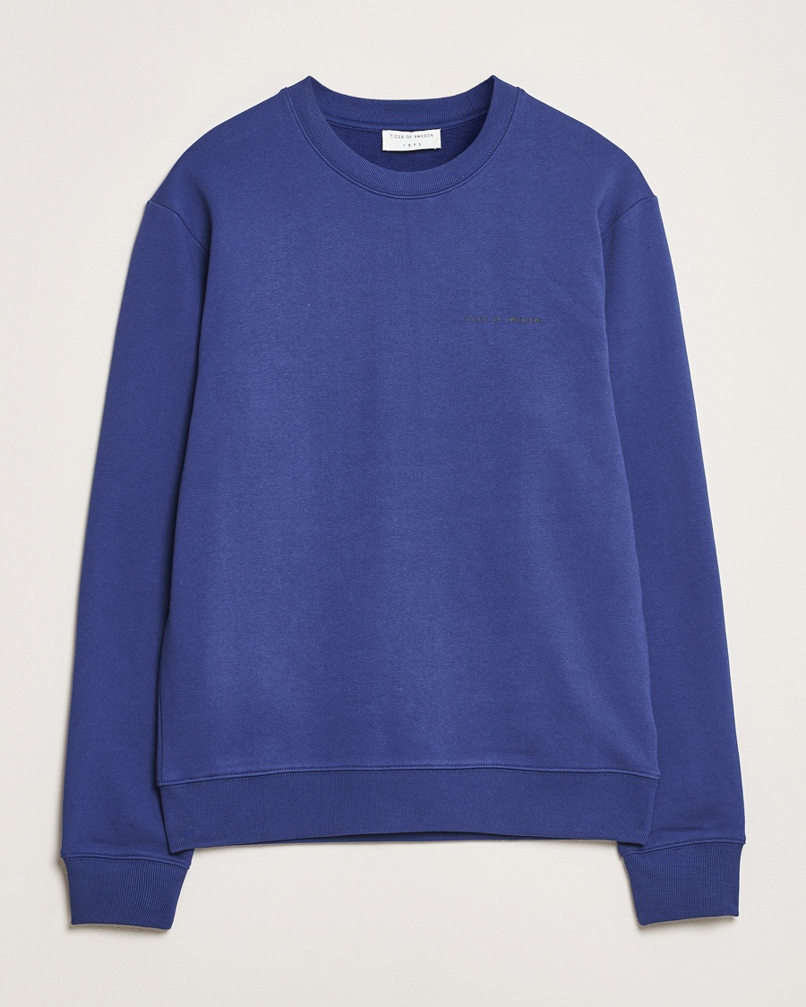 Herre | Gensere | Tiger of Sweden | Emerson Crew Neck Sweatshirt Pansy Blue