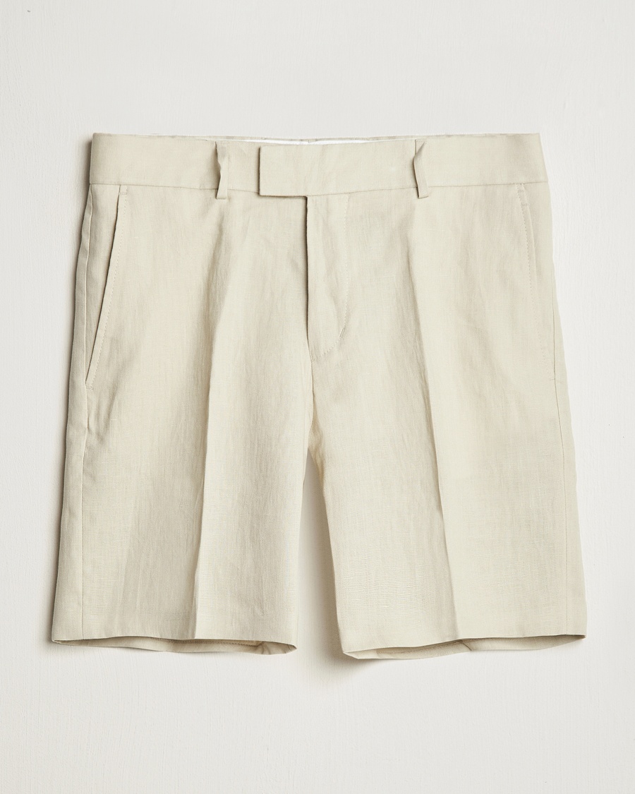Herre | Linshorts | Tiger of Sweden | Thiago Linen Shorts Cream Sand