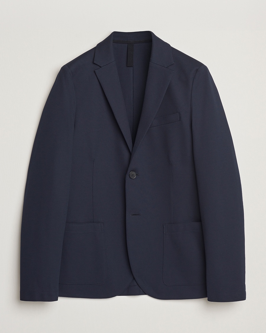 Herre | Bomullsblazer | Harris Wharf London | Loro Piana Cavalry Twill Blazer Navy Blue