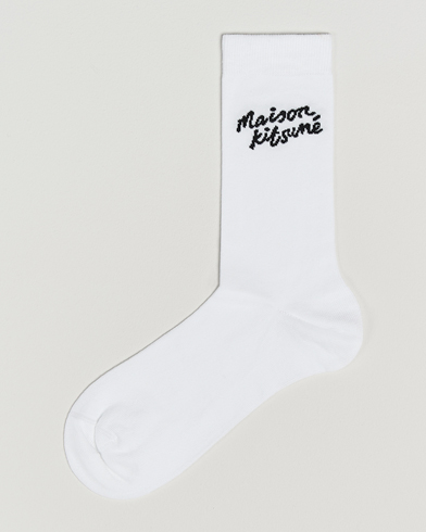 Herre | Undertøy | Maison Kitsuné | Handwriting Socks White
