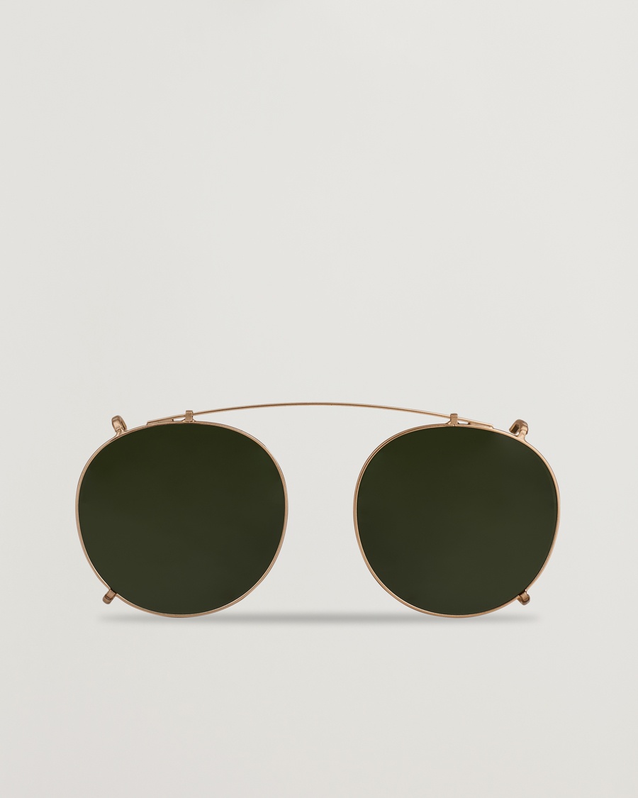 TBD Eyewear Clip-ons Gold/Bottle Green – Grønn