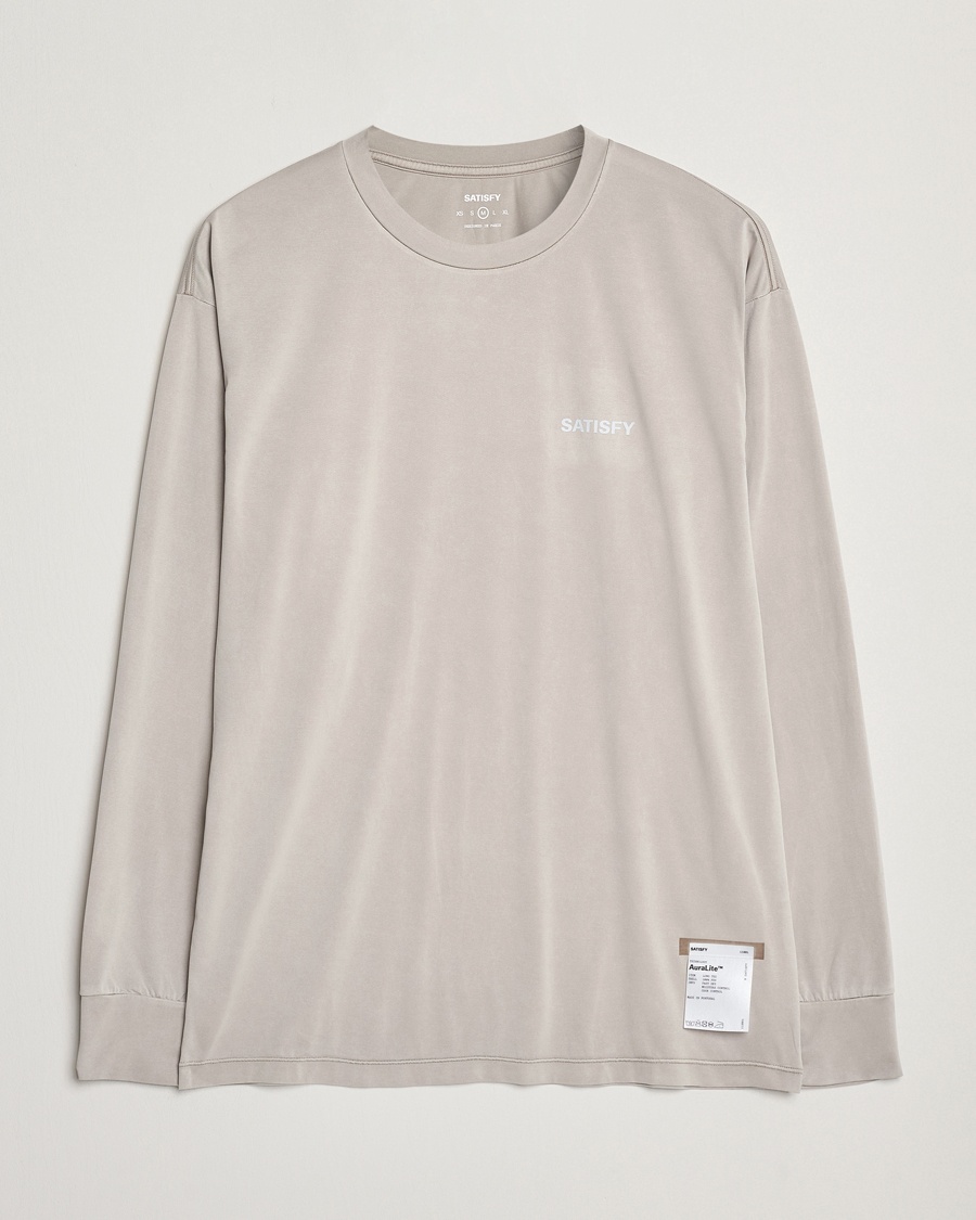 Herre | Active | Satisfy | AuraLite Long Sleeve T-Shirt Mineral Dune
