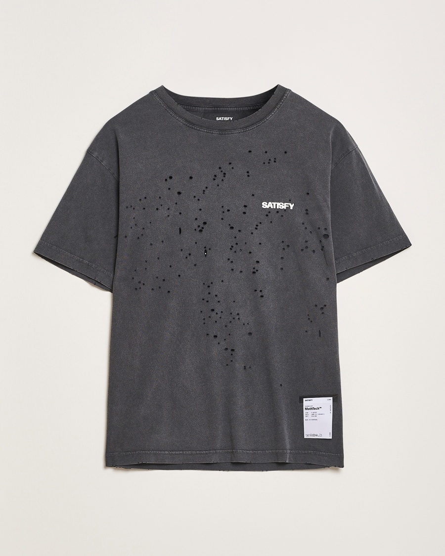 Herre | Satisfy | Satisfy | MothTech T-Shirt Aged Black