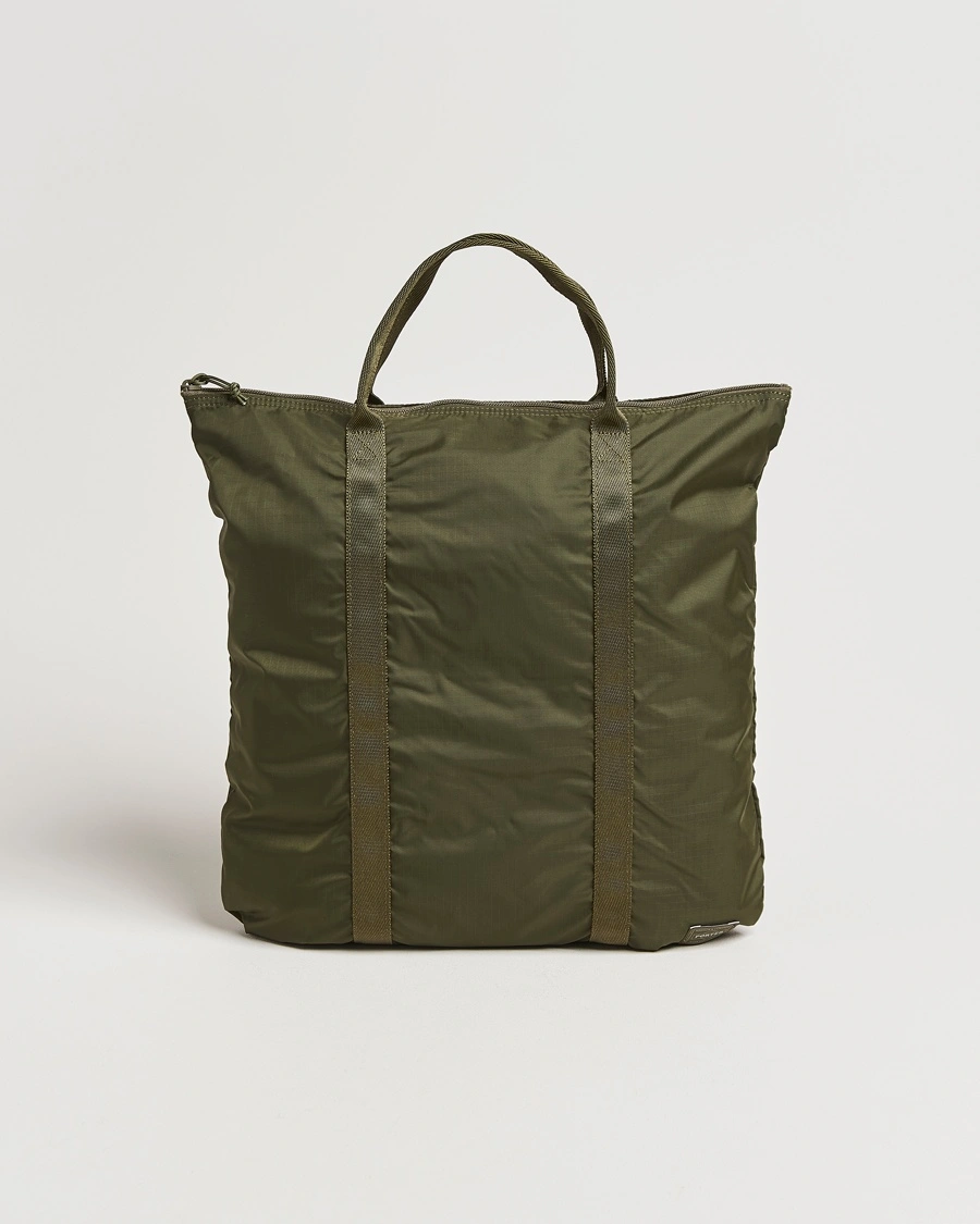 Porter-Yoshida & Co. Flex 2Way Tote Bag Olive Drab – Grønn