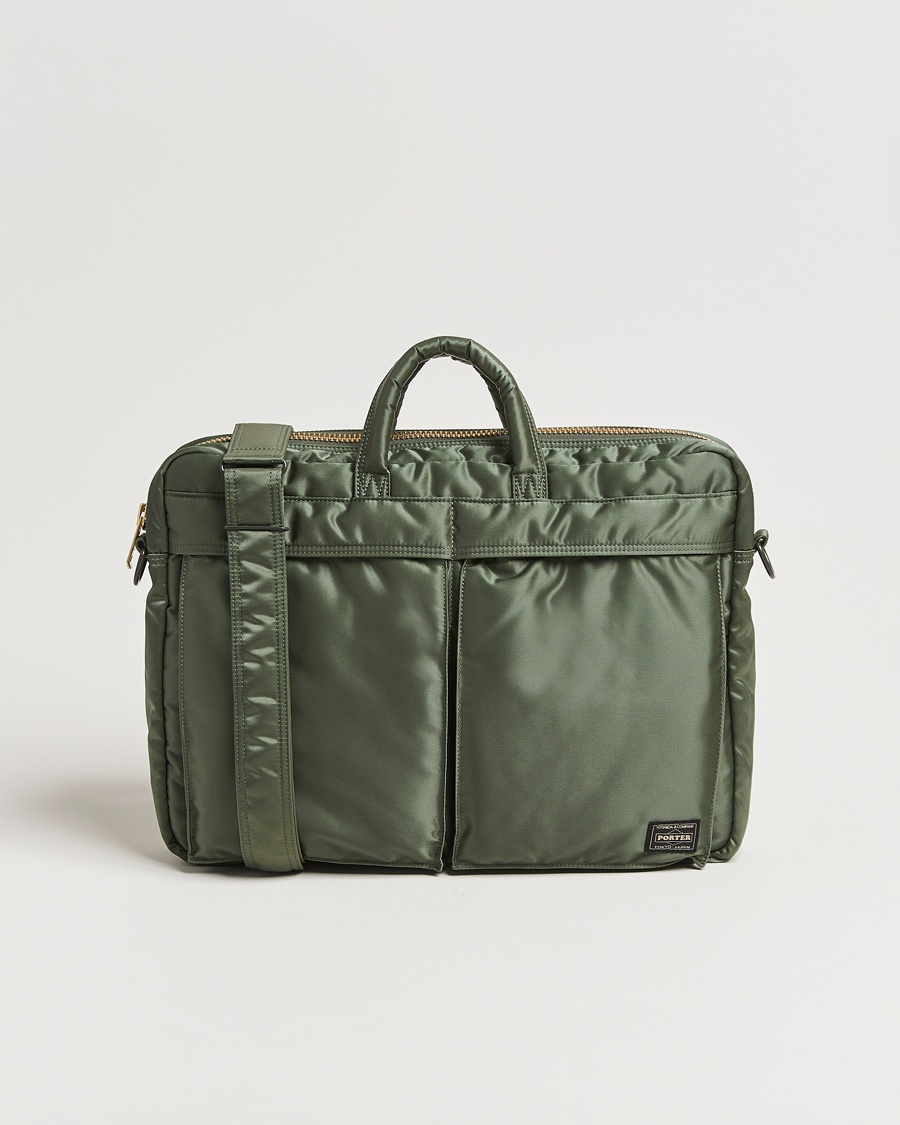 Porter-Yoshida & Co.Tanker 2Way Document BagSage Green – Grønn