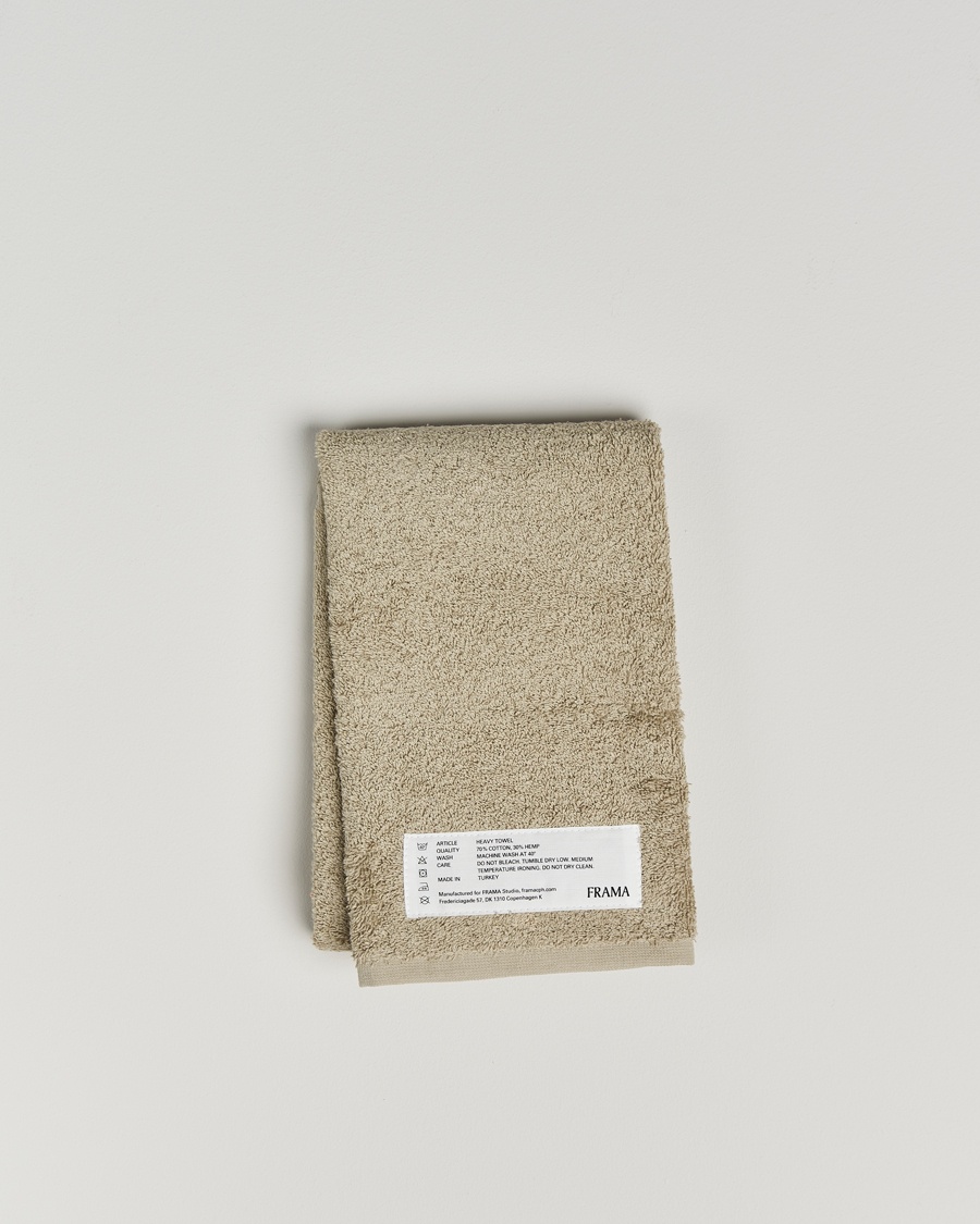 Frama Heavy Hand Towel 50x80cm Sage Green – Grønn