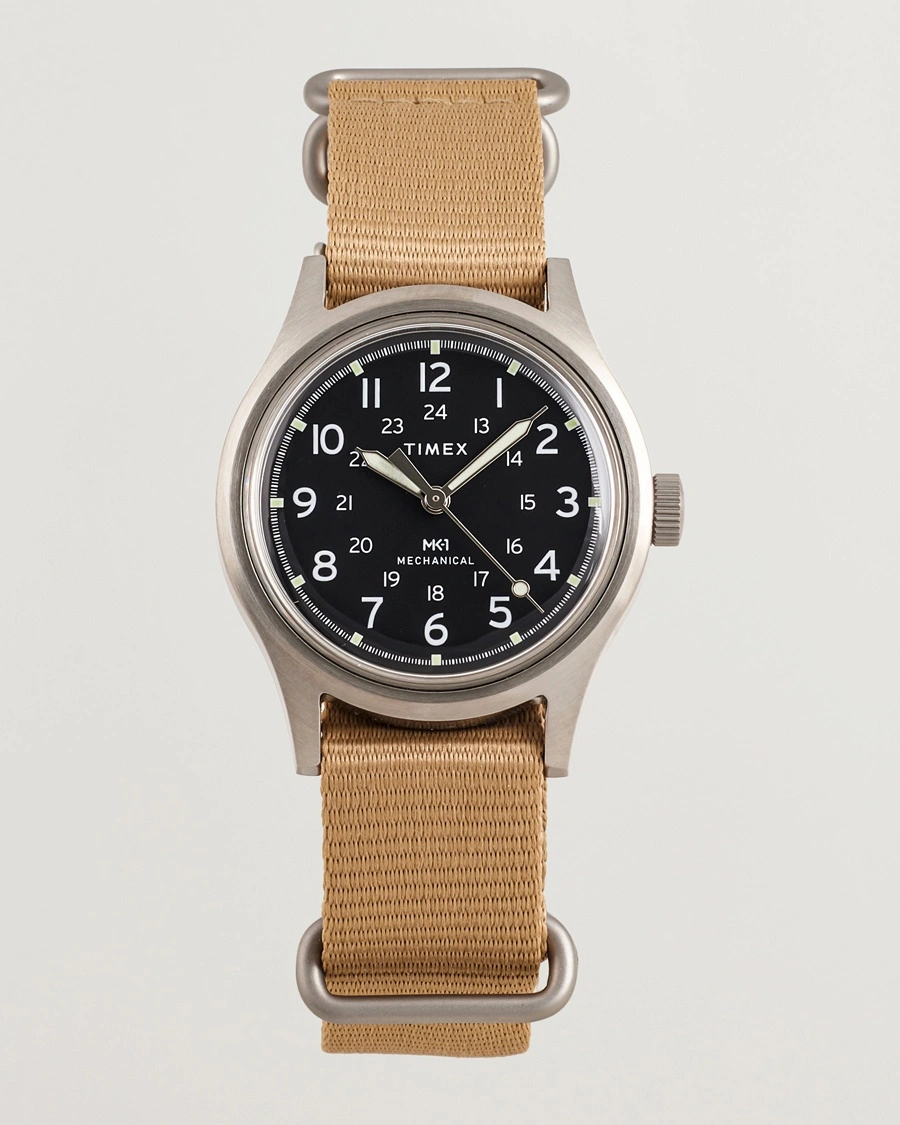 Herre | | Timex | MK1 Hand Wind 36mm Tan Black Dial