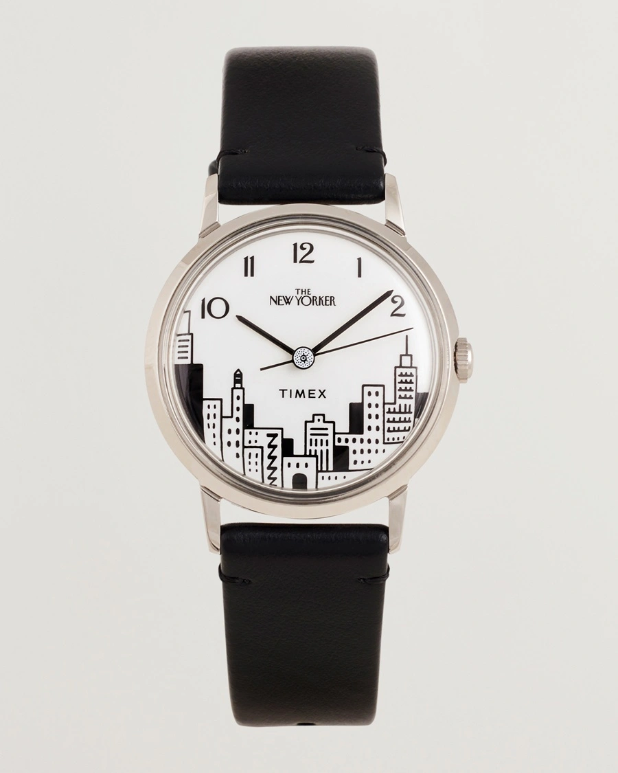 Herre | Tidsbegrenset sesongtilbud | Timex | X New Yorker Marlin Hand Wind 34mm White Dial