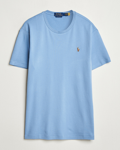 Herre | Business & Beyond - Casual | Polo Ralph Lauren | Luxury Pima Cotton Crew Neck T-Shirt Channel Blue