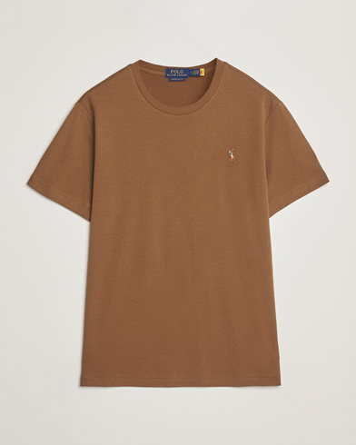 Herre | Business & Beyond - Casual | Polo Ralph Lauren | Luxury Pima Cotton Crew Neck T-Shirt Nature Brown