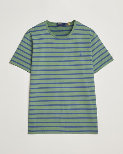 Herre | | Polo Ralph Lauren | Custom Slim Fit Striped Tee Green/Old Royal