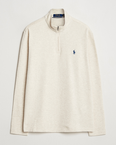 Herre | Business & Beyond | Polo Ralph Lauren | Cotton/Nylon Half Zip Chalk Heather