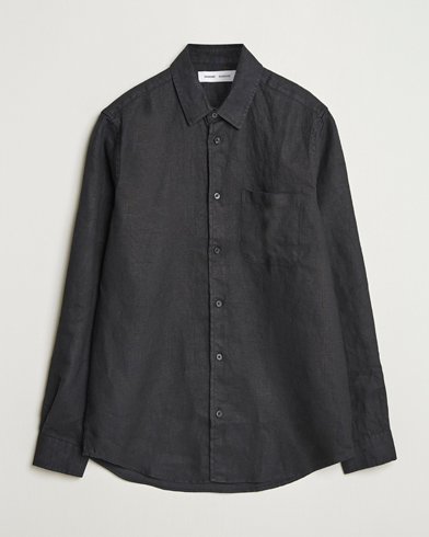 Herre | Linskjorter | Samsøe Samsøe | Liam Linen Shirt Black