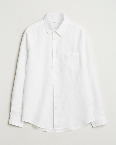Herre | Business & Beyond - Casual | Samsøe Samsøe | Liam Linen Shirt White