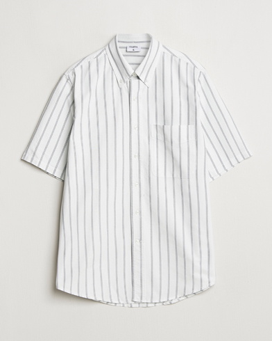 Herre | Kortermede skjorter | Filippa K | Striped Oxford Short Sleeve Shirt Pale Blue/Navy