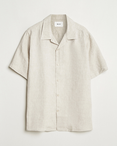Herre | Nytt i butikken | NN07 | Julio Linen Resort Shirt Oat