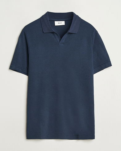 Herre | Nytt i butikken | NN07 | Paul Cotton/Lyocell Polo Navy Blue