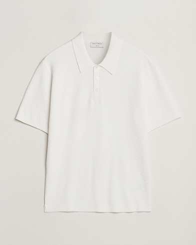 Herre | Nye produktbilder | Tiger of Sweden | Reid Structured Knitted Polo Pure White